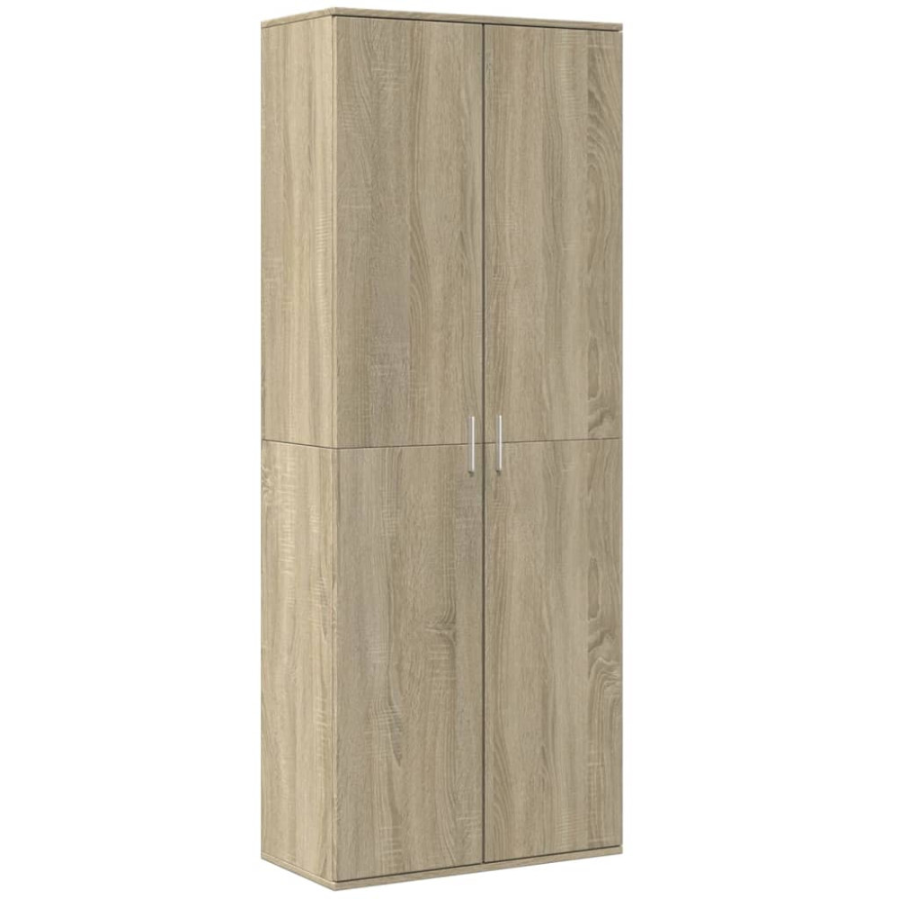 Produktbild för Högskåp sonoma-ek 70x35x180 cm konstruerat trä