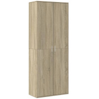 Produktbild för Högskåp sonoma-ek 70x35x180 cm konstruerat trä