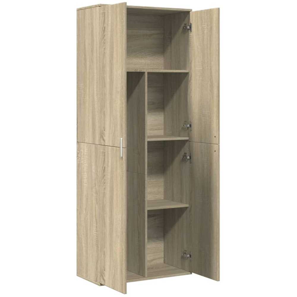 Produktbild för Högskåp sonoma-ek 70x35x180 cm konstruerat trä