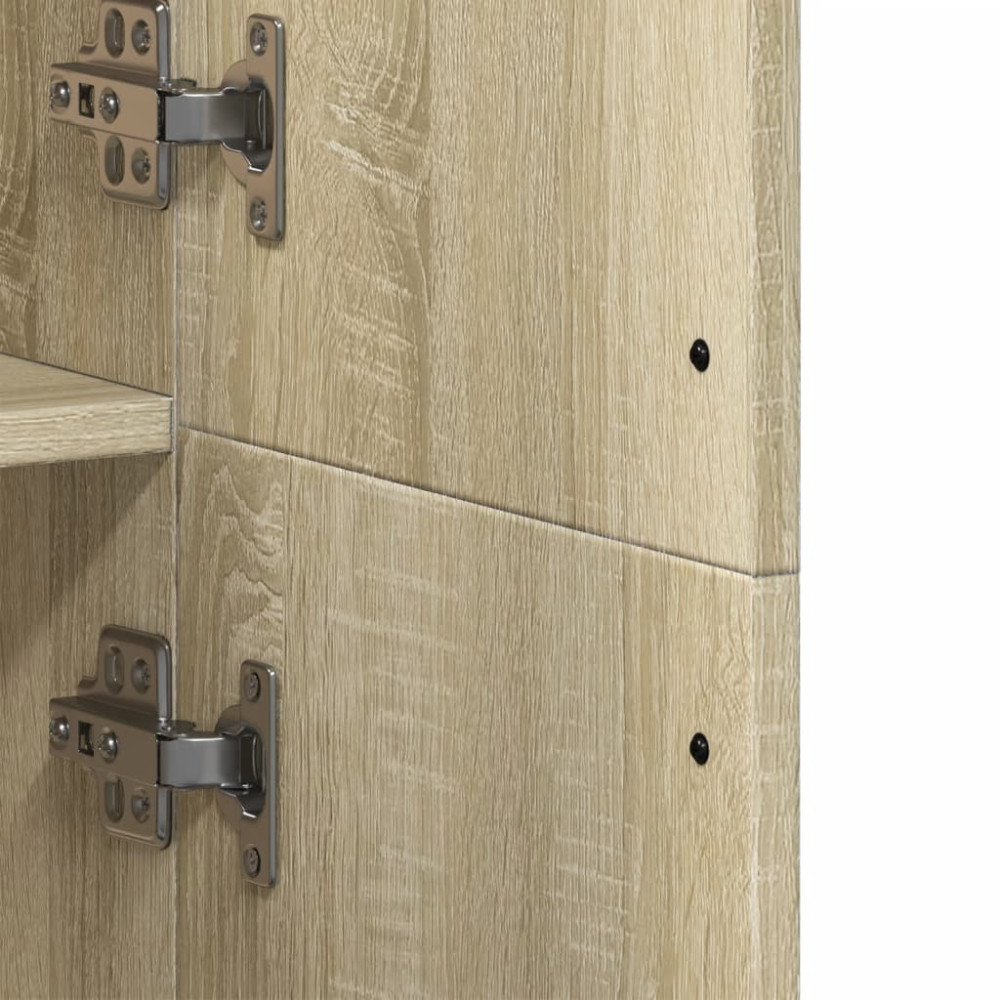 Produktbild för Högskåp sonoma-ek 70x35x180 cm konstruerat trä