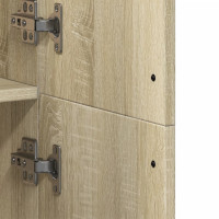 Produktbild för Högskåp sonoma-ek 70x35x180 cm konstruerat trä