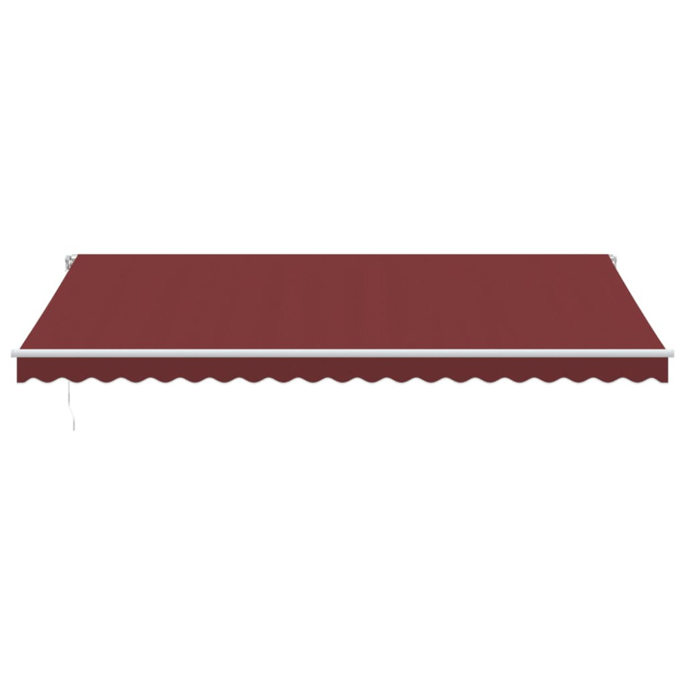 Produktbild för Markis manuellt infällbar vinröd 500x300 cm