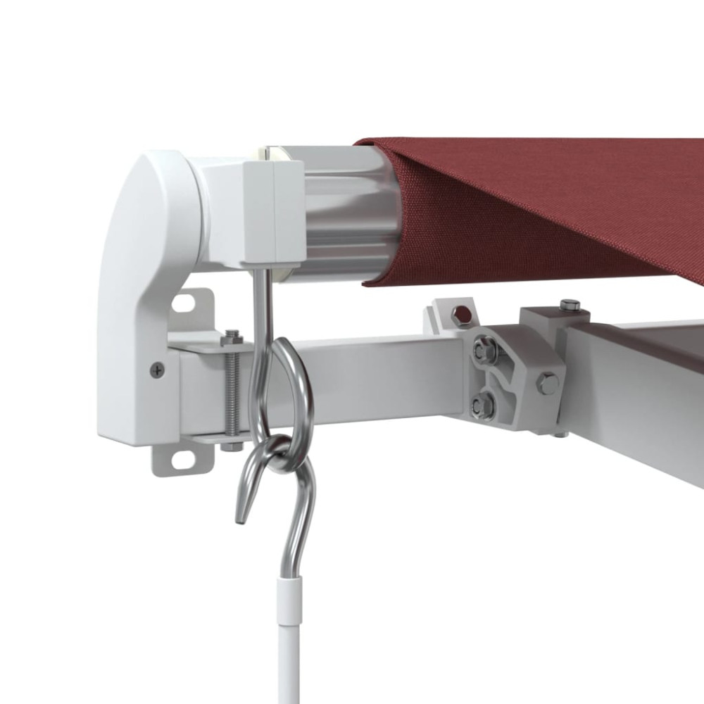 Produktbild för Markis manuellt infällbar vinröd 500x300 cm