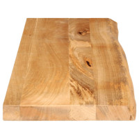 Produktbild för Bordsskiva 120x40x3,8 cm levande kant massivt mangoträ