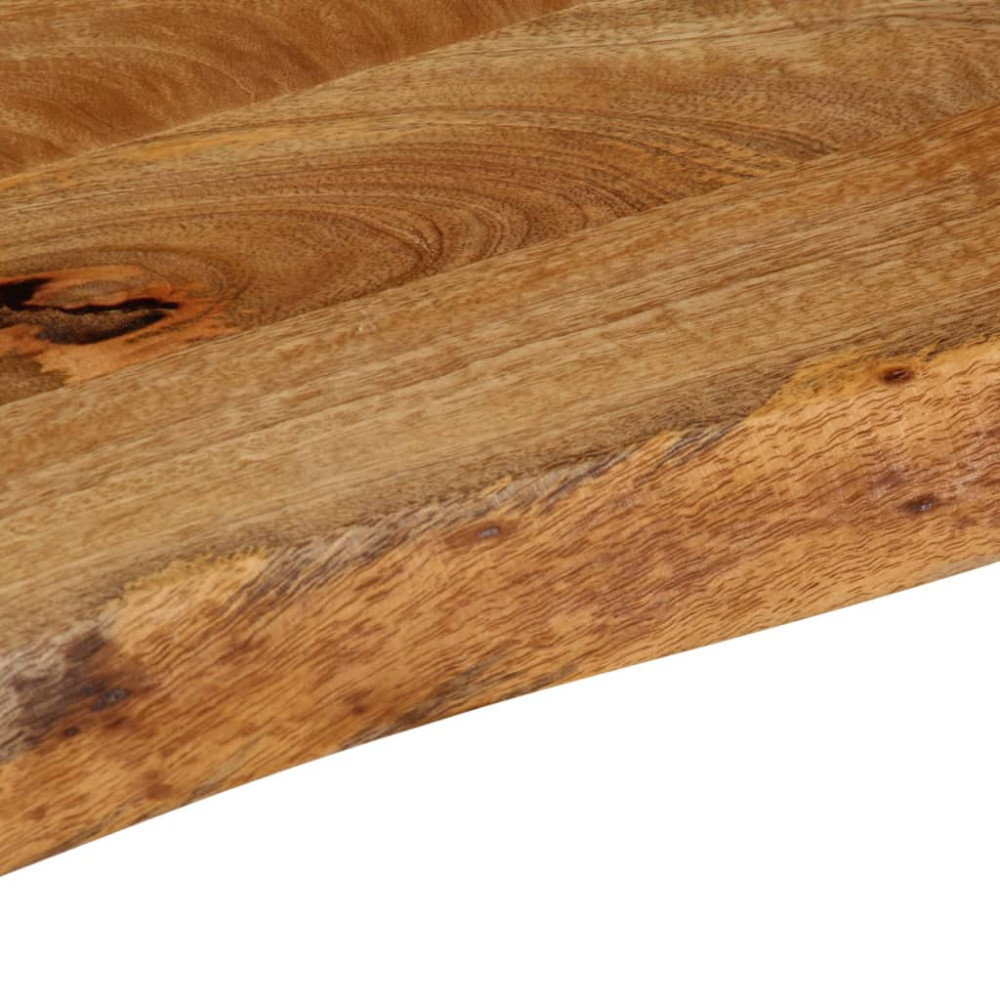 Produktbild för Bordsskiva 120x40x3,8 cm levande kant massivt mangoträ