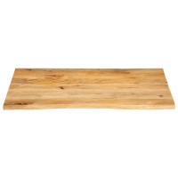 Produktbild för Bordsskiva 100x80x2,5 cm levande kant massivt mangoträ