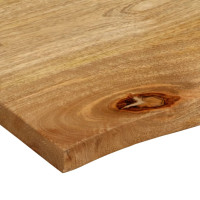 Produktbild för Bordsskiva 100x80x2,5 cm levande kant massivt mangoträ