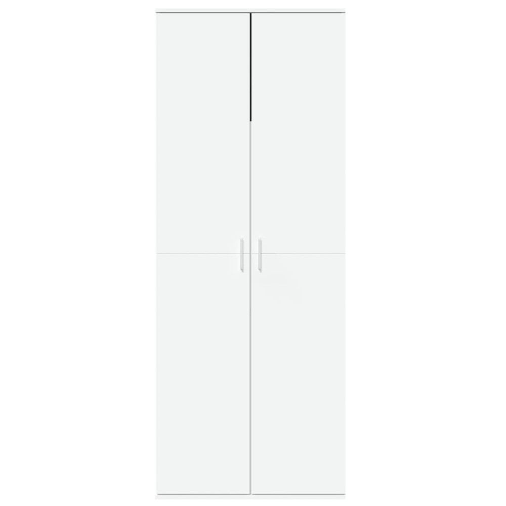 Produktbild för Högskåp vit 70x35x180 cm konstruerat trä