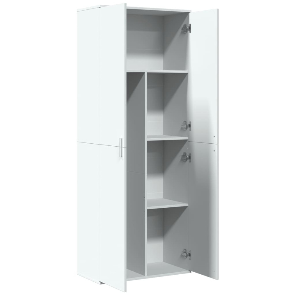 Produktbild för Högskåp vit 70x35x180 cm konstruerat trä