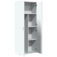 Produktbild för Högskåp vit 70x35x180 cm konstruerat trä