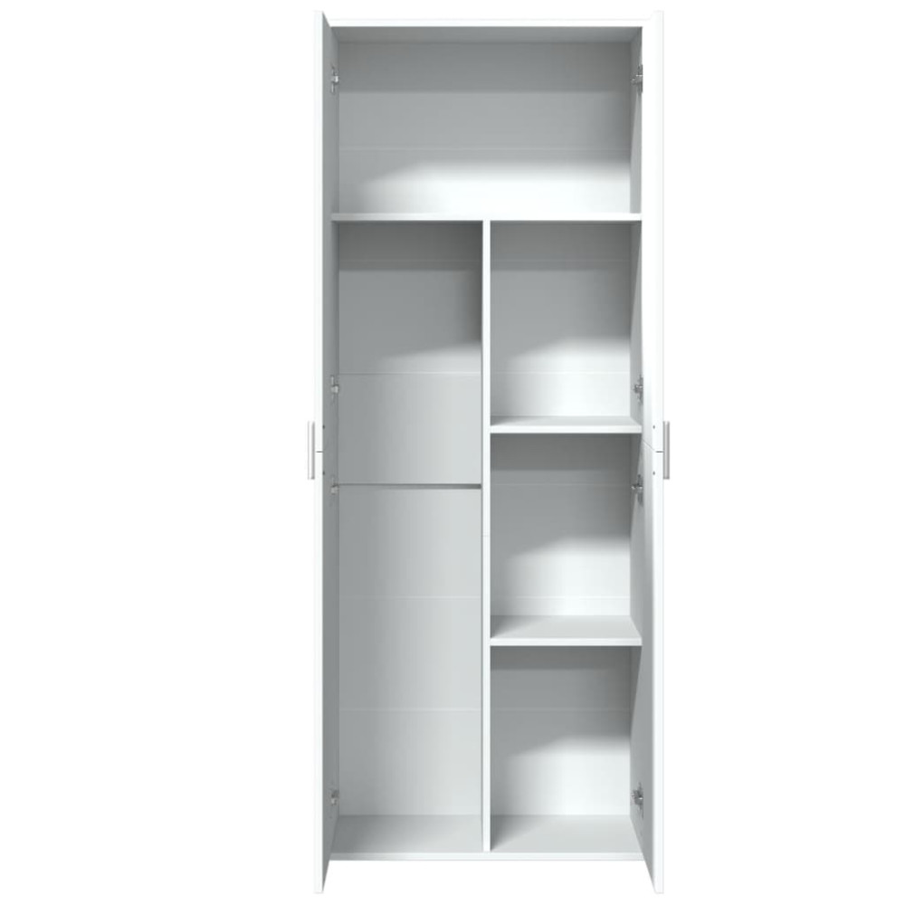 Produktbild för Högskåp vit 70x35x180 cm konstruerat trä