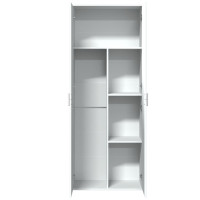 Produktbild för Högskåp vit 70x35x180 cm konstruerat trä