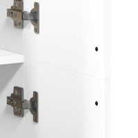 Produktbild för Högskåp vit 70x35x180 cm konstruerat trä