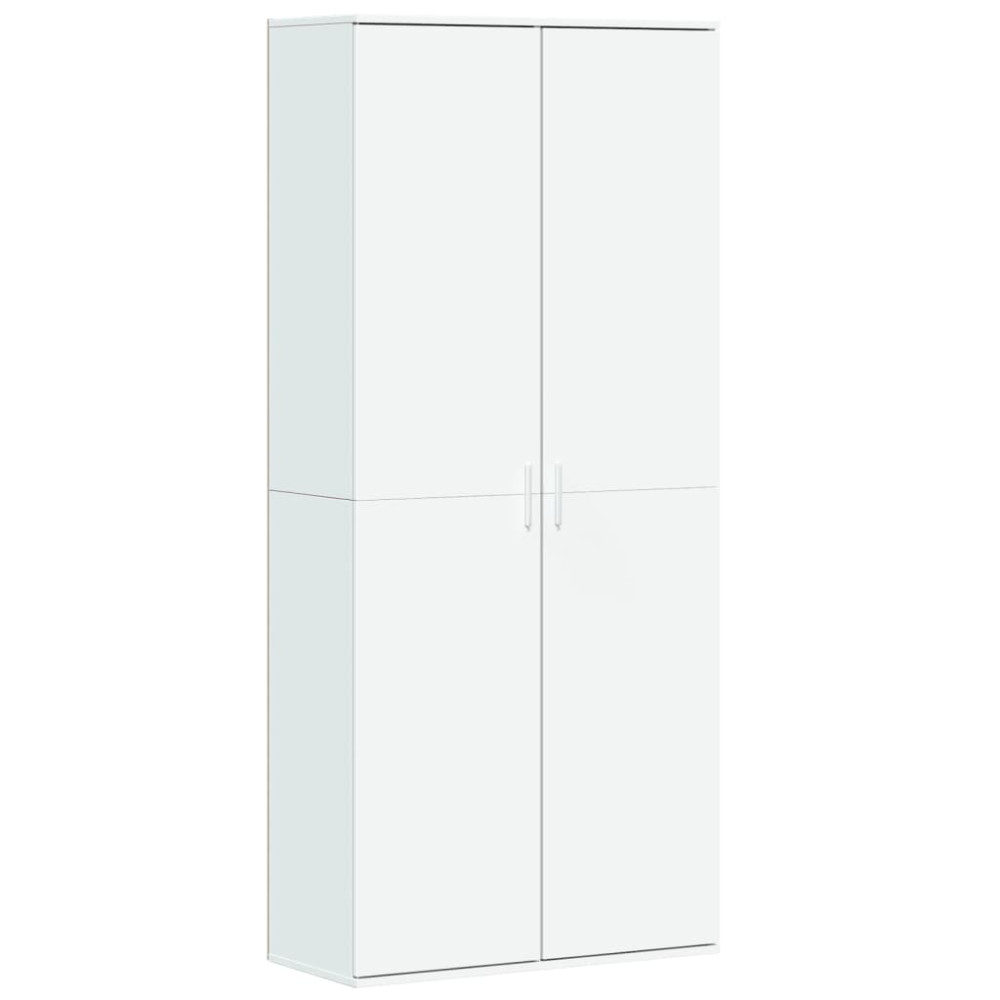 Produktbild för Högskåp vit 80x35x180 cm konstruerat trä