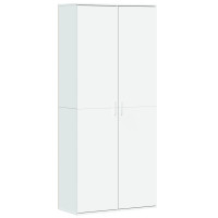 Produktbild för Högskåp vit 80x35x180 cm konstruerat trä