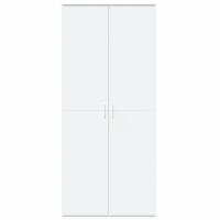 Produktbild för Högskåp vit 80x35x180 cm konstruerat trä