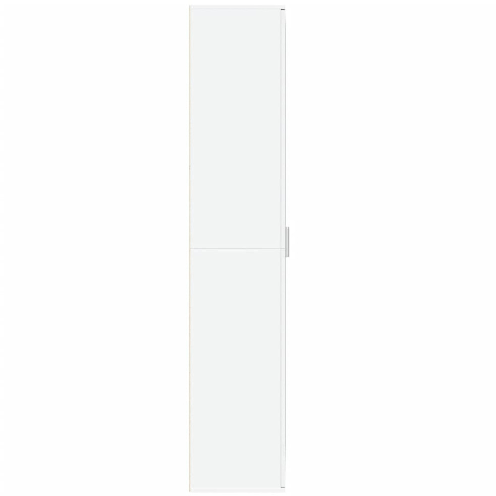Produktbild för Högskåp vit 80x35x180 cm konstruerat trä