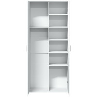 Produktbild för Högskåp vit 80x35x180 cm konstruerat trä