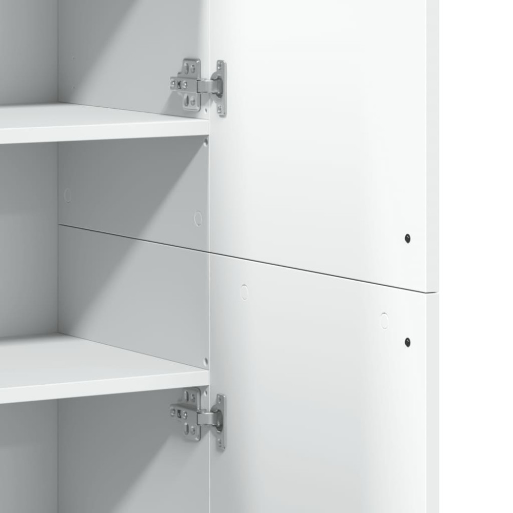 Produktbild för Högskåp vit 80x35x180 cm konstruerat trä