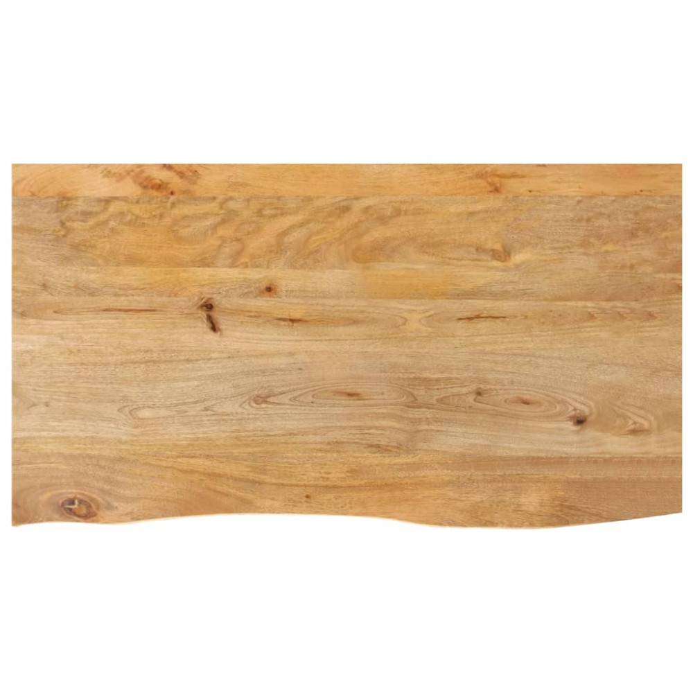 Produktbild för Bordsskiva 110x60x3,8 cm levande kant massivt mangoträ