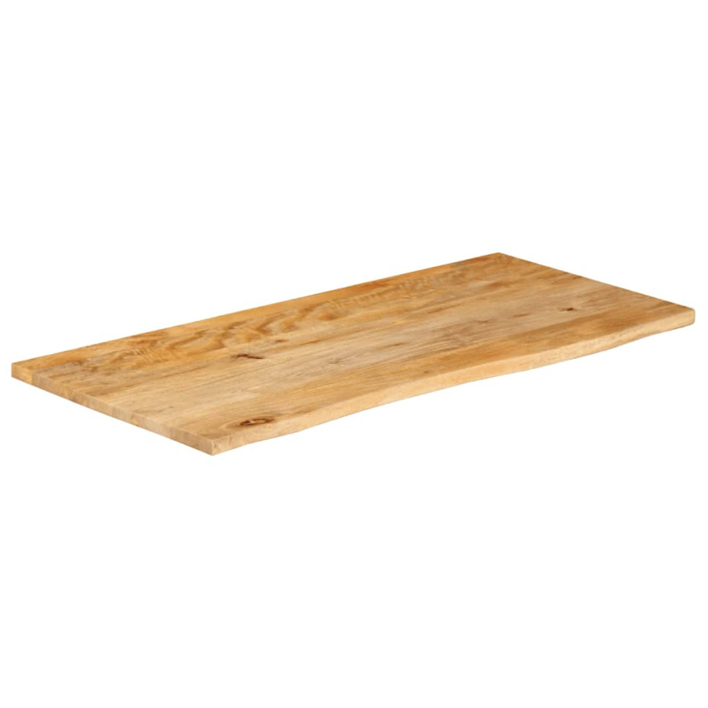 Produktbild för Bordsskiva 110x60x3,8 cm levande kant massivt mangoträ