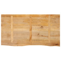 Produktbild för Bordsskiva 110x60x3,8 cm levande kant massivt mangoträ