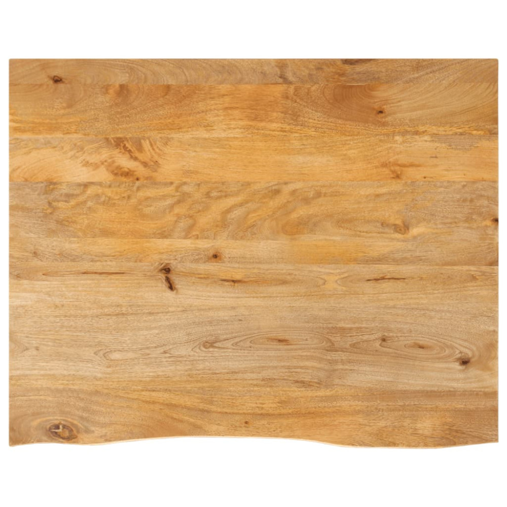Produktbild för Bordsskiva 100x80x3,8 cm levande kant massivt mangoträ