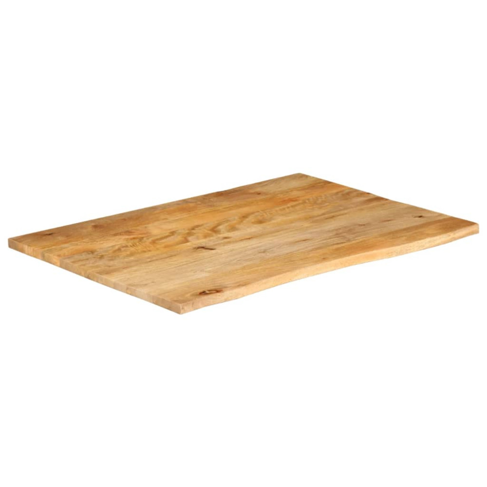 Produktbild för Bordsskiva 100x80x3,8 cm levande kant massivt mangoträ