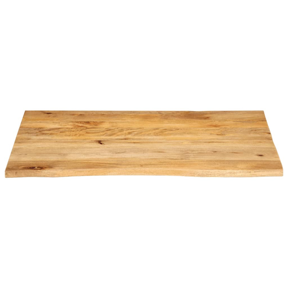 Produktbild för Bordsskiva 100x80x3,8 cm levande kant massivt mangoträ