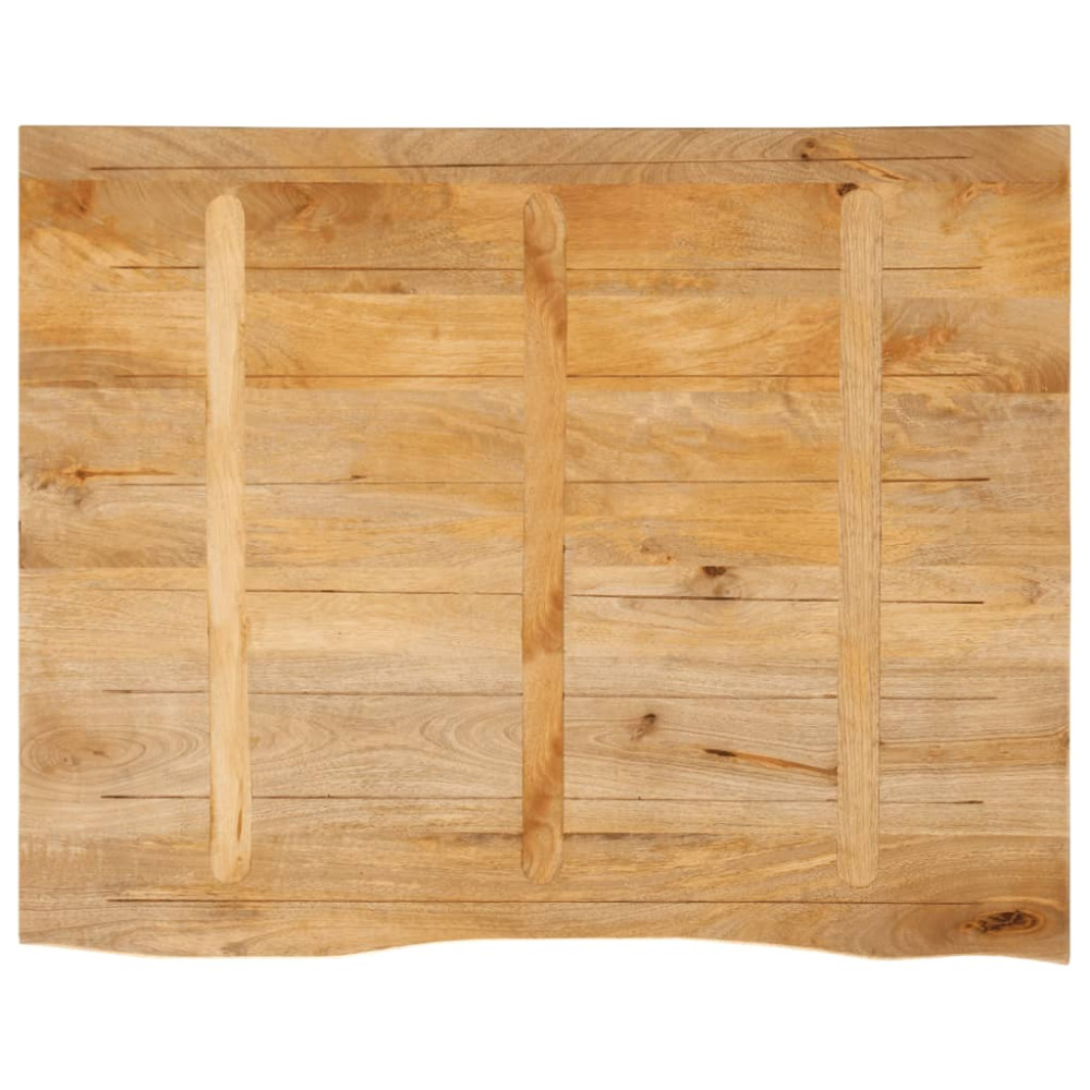 Produktbild för Bordsskiva 100x80x3,8 cm levande kant massivt mangoträ