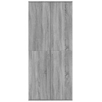 Produktbild för Högskåp grå sonoma 80x35x180 cm konstruerat trä