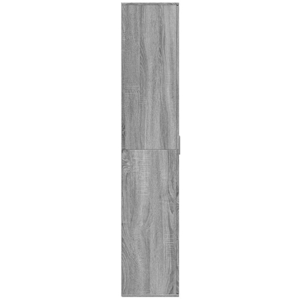 Produktbild för Högskåp grå sonoma 80x35x180 cm konstruerat trä
