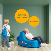Produktbild för Softybag Chair Kids Smurf