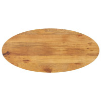 Produktbild för Bordsskiva 90x40x2,5 cm oval massivt mangoträ