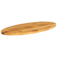 Produktbild för Bordsskiva 90x40x2,5 cm oval massivt mangoträ