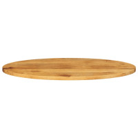 Produktbild för Bordsskiva 90x40x2,5 cm oval massivt mangoträ