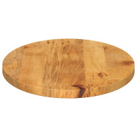 Produktbild för Bordsskiva 90x40x2,5 cm oval massivt mangoträ