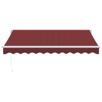 Produktbild för Markis manuellt infällbar vinröd 300x250 cm