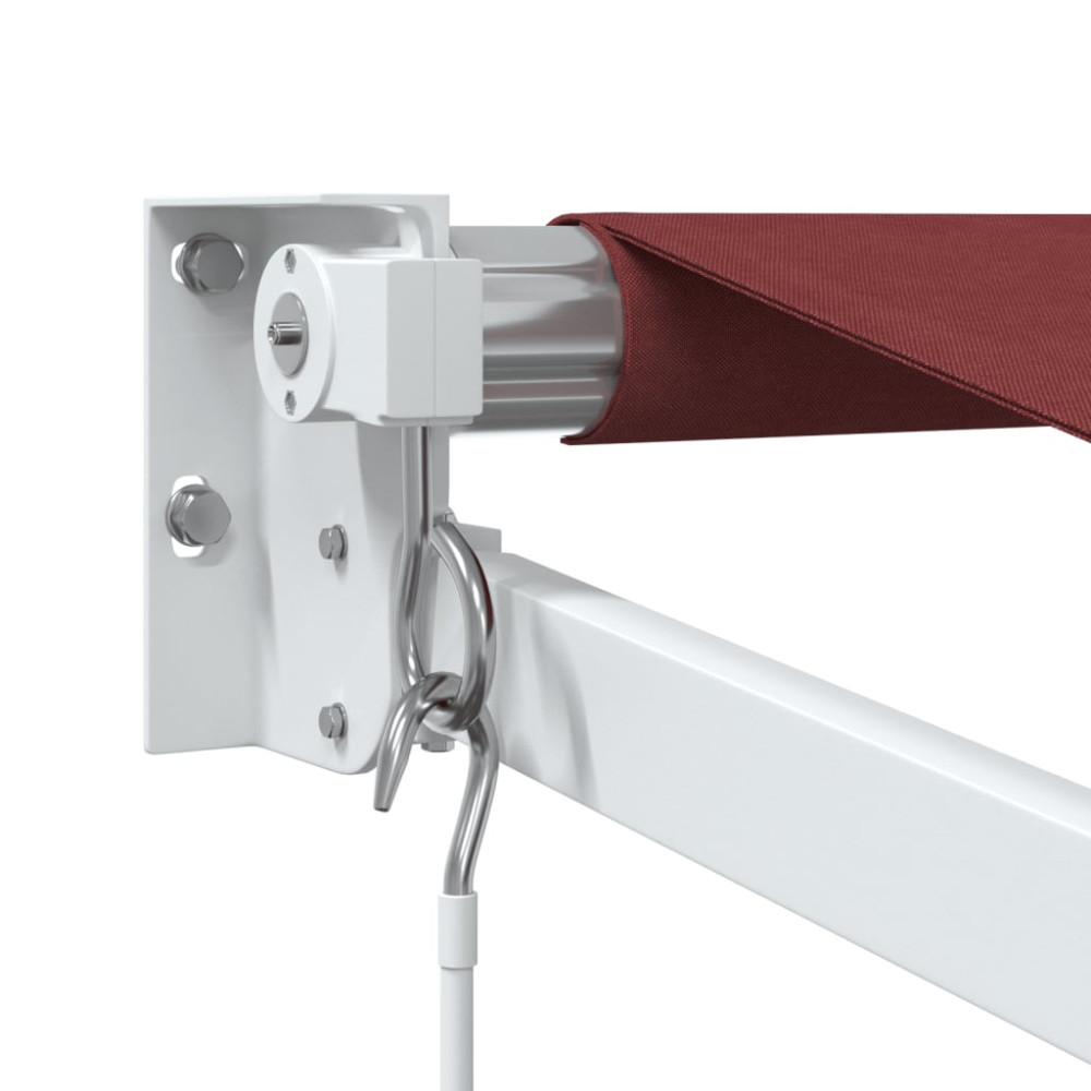 Produktbild för Markis manuellt infällbar vinröd 300x250 cm