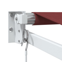 Produktbild för Markis manuellt infällbar vinröd 300x250 cm
