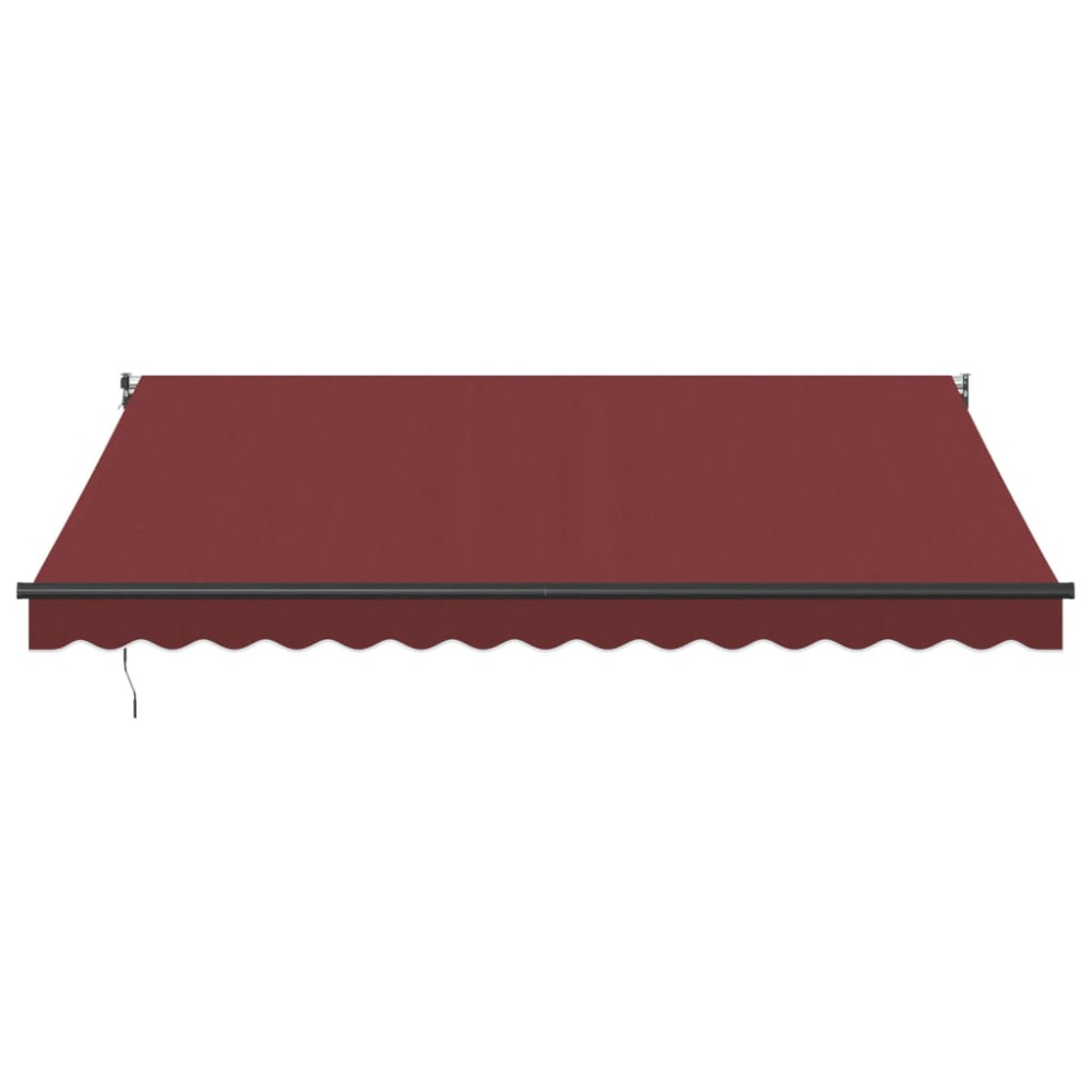 Produktbild för Markis manuellt infällbar vinröd 400x300 cm