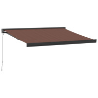 Produktbild för Markis manuellt infällbar 300x250 cm brun