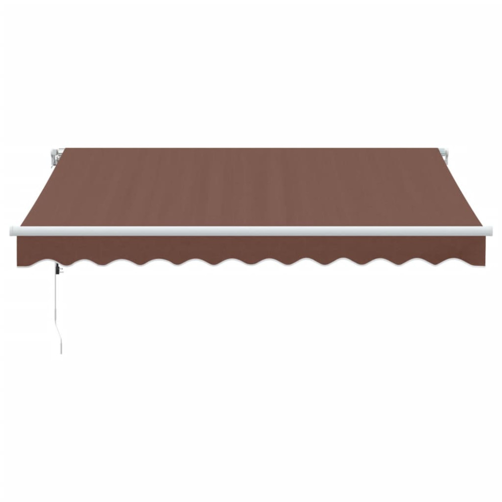 Produktbild för Markis automatiskt infällbar brun 300x250 cm