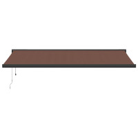 Produktbild för Markis automatiskt infällbar 500x300 cm brun
