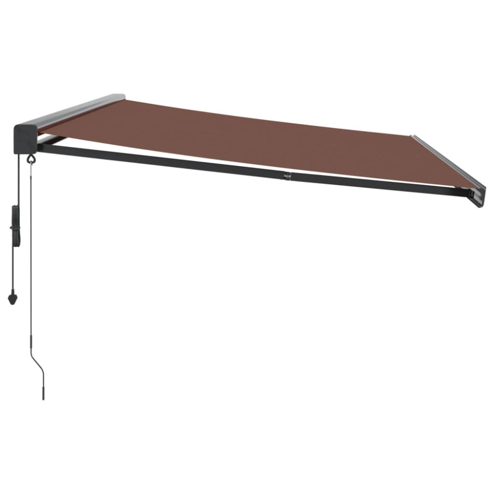 Produktbild för Markis automatiskt infällbar 500x300 cm brun