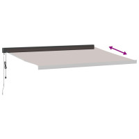Produktbild för Markis automatiskt infällbar brun 400x300 cm