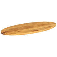 Produktbild för Bordsskiva 110x50x2,5 cm oval massivt mangoträ