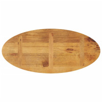 Produktbild för Bordsskiva 110x50x2,5 cm oval massivt mangoträ