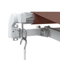 Produktbild för Markis manuellt infällbar brun 450x350 cm