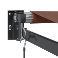Produktbild för Markis manuellt infällbar 500x300 cm brun